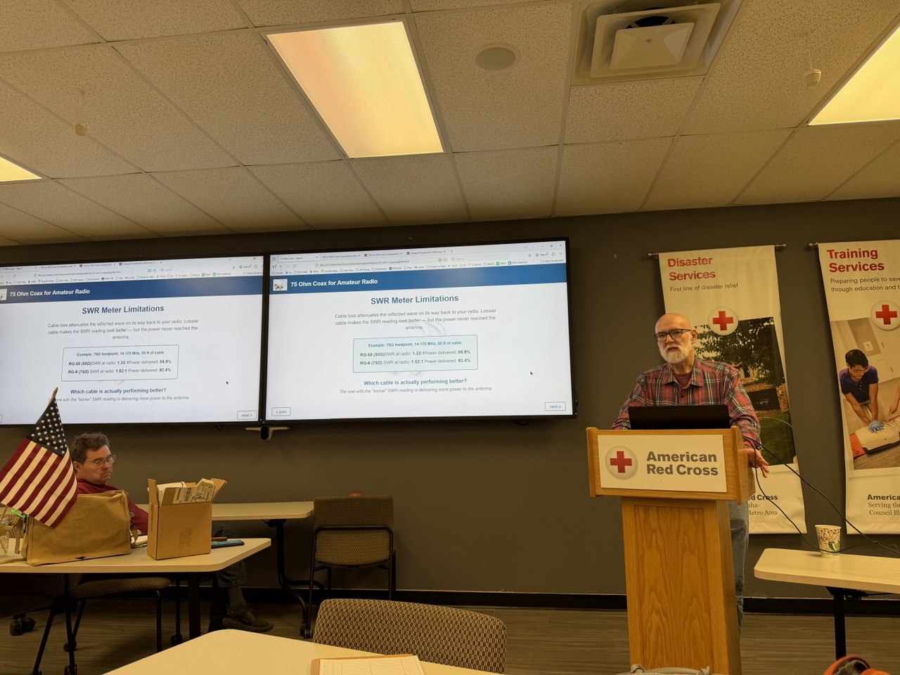 KX0U leads a discussion of COAX